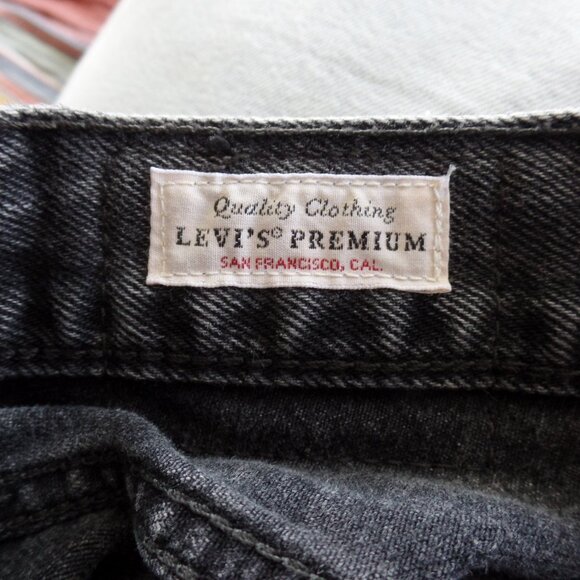 Levi’s® Jean BLACK TUXEDO STRIPE Urban Outfitters Wash Black 32" x 32" NWOT - Picture 9 of 10